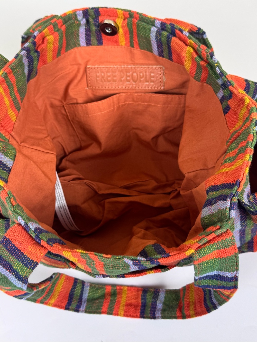 Free People Baby Oksana Tote in Orange Mix - Picture 10 of 13